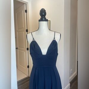 Black Halo Navy Dress